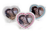 Crystal Heart Picture Frames