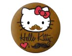 Mustache Hello Kitty Pin Button