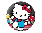 Hello Kitty Mushroom Field Pin Button
