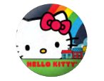 Hello Kitty Rainbow Pin Button