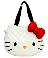 Loungefly Hello Kitty White Quilted Face Bag