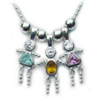 Sterling Silver Birthstone Baby Charms