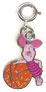  Basketball Piglet Charm