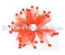 Red Rosette<BR>Scrunchie