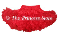 Red Petticoat<BR>Chiffon Pettiskirt