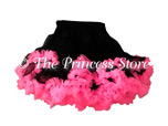 Sam's Black Petticoat with Hot Pink Fluff Chiffon Pettiskirt