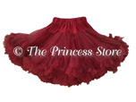 Burgundy Petticoat<BR>Chiffon Pettiskirt
