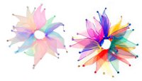 Multi Colored Rhinestone Scrunchies