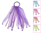 12pc Rhinestone Flower Ribbon Pony O