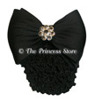 Black Deluxe Stone Flower Snood