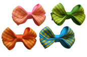 4pc Small Gingham Hair Bow Set