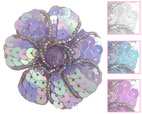 Sequin Flower Clips