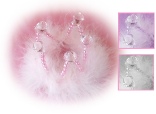 Marabou Tiara Clips