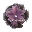 Brown & Dusty Rose Pettiskirt Hair Clip