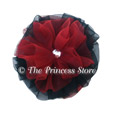 Red & Black Pettiskirt Hair Clip
