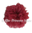 Burgundy Pettiskirt Hair Clip
