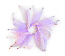 Pink & Lavender<BR>Rhinestone Scrunchie