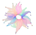 Pastel Rainbow Rhinestone Scrunchie