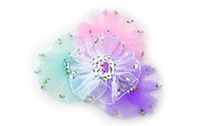 Rosette Chiffon Scrunchie