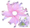 Pink & Lavender<BR>Rosette Scrunchie