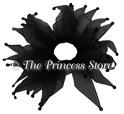 12pc Black Rhinestone Scrunchie