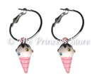 Crystal & Enamel Ice Cream Earrings