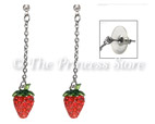 Crystal Strawberry Earrings