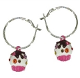 Crystal Cupcake Earrings