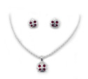 Lady Bug Necklace & Earring Set
