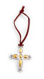 Two Tone<BR>Cross Ornament