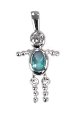 March Birthstone Baby Boy Charm