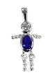 September Birthstone Baby Boy Charm