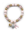 Keep the Faith Breast Cancer Awareness Charm Bracelet